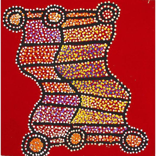 Shorty Jangala Robertson | Ngapa Tjukurrpa A16228 - Mitchell Fine Art - Brisbane