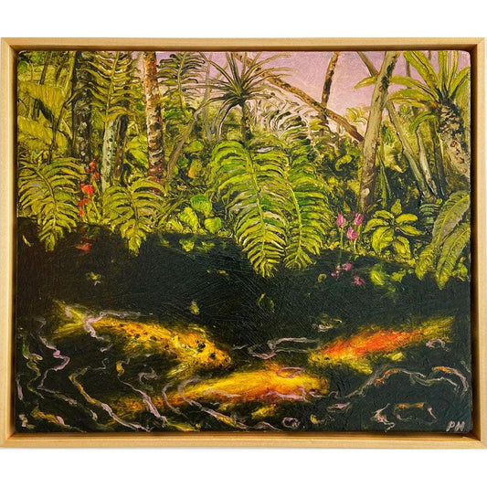 Peter Hudson | Koi in Garden - Bali - Mitchell Fine Art