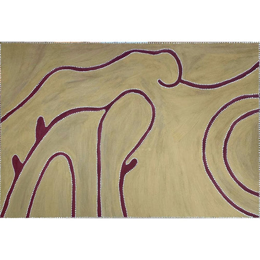 Tommy Carroll paintings -  Nganjiwarr Country 120x180cm